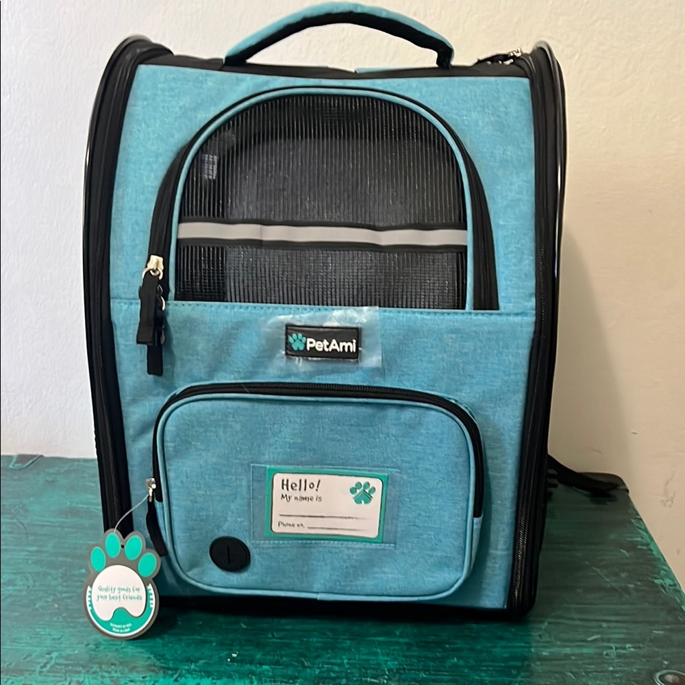 PetAmi Blue Pet Carrier Backpack